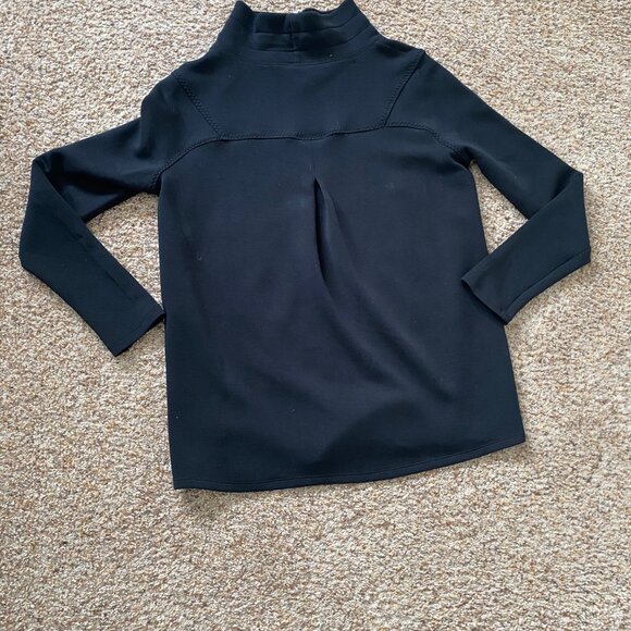 Spanx Air Essentials Mockneck sweatshirt- XS Black - Picture 5 of 8